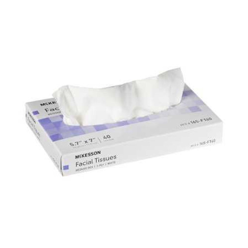 Facial Tissue McKesson White 5-7/10 X 7 Inch 165-FT40 Box/40 MCK BRAND 1040597_BX