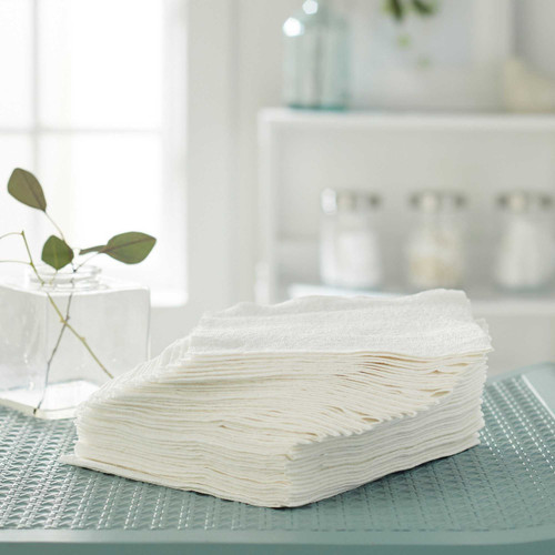 Washcloth McKesson 13 X 13 Inch White Disposable 18-950755 Case/500 18-950755 MCK BRAND 579248_CS