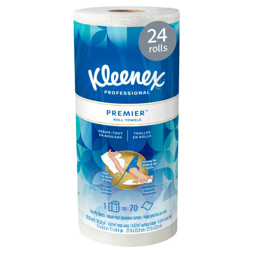 Kitchen Paper Towel Kleenex Premiere Perforated Roll 10-2/5 x 11 Inch 13964 Case of 24