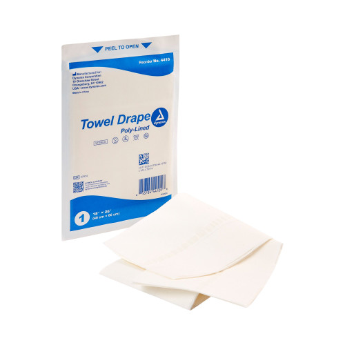 General Purpose Drape dynarex Towel Drape 18 W x 26 L in Sterile 4410 Case of 300