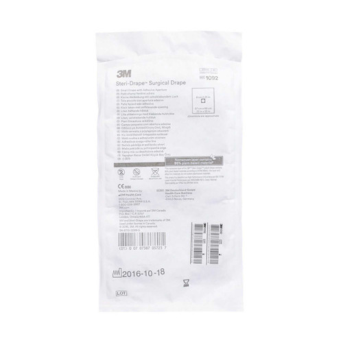 Surgical Drape 3M Steri-Drape Small Drape with Aperture 22 W X 25 L Inch Sterile 1092 Box/25 1092 3M 5727_BX