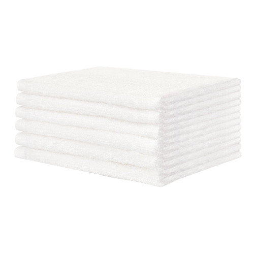 Washcloth LewJan 12 x 12 Inch White Reusable V11-121275 One Dozen