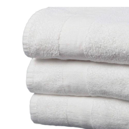 Bath Towel 22 x 44 Inch White V11-224460 One Dozen