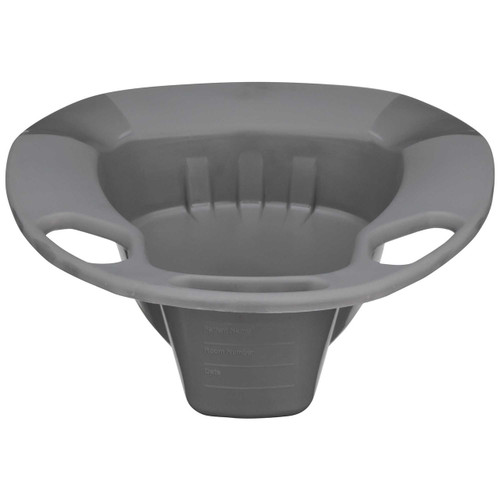 Stackable Bedpan McKesson Graphite 56-80245 Case/50 56-80245 MCK BRAND 1028130_CS