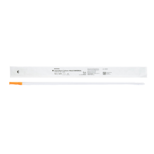 Urethral Catheter McKesson Straight Tip Uncoated PVC 16 Fr. 16 Inch 16-M1616 Pack of 1 16-M1616 McKesson 1020817_EA