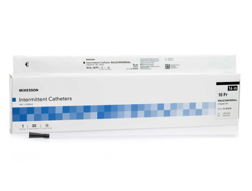 Urethral Catheter McKesson Straight Tip PVC 10 Fr. 16 Inch 16-M1610 Case/300 16-M1610 MCK BRAND 1020809_CS