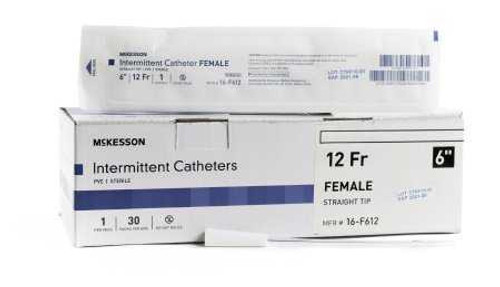 Urethral Catheter McKesson Straight Tip PVC 12 Fr. 6 Inch 16-F612 Case/300 MCK BRAND 1020812_CS