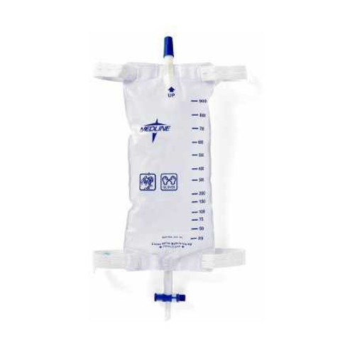 Urinary Leg Bag Medline® Sterile Fluid Path 1100 mL Vinyl / Flocked DYND12588 Pack of 1 DYND12588 Medline® 795495_EA