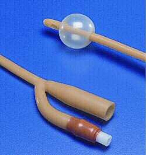 Foley Catheter Dover 2-Way Standard Tip 5 cc Balloon 16 Fr. Silicone Elastomer Coated Latex 402716 Each/1 402716 KENDALL HEALTHCARE PROD INC. 447035_EA