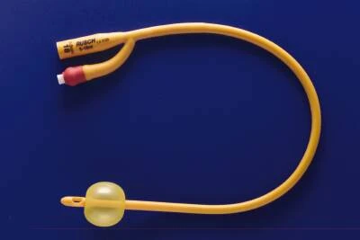 Foley Catheter Rusch Gold 2-Way Standard Tip 5 cc Balloon 18 Fr. Silicone Coated Latex 180705180 Pack of 1