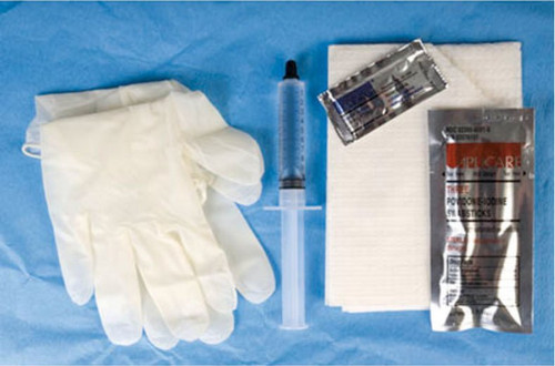 AMSure Foley Catheter Insertion Tray with Prefilled 10 mL Syringe of Sterile Water, 1 L Outer Basin Tray, without Catheter, Case of 20