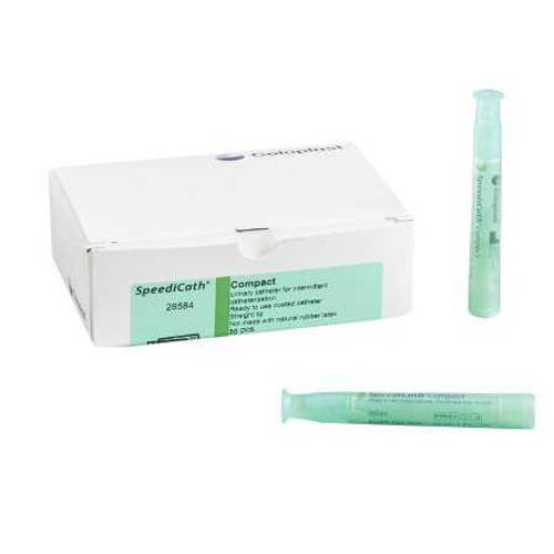 Urethral Catheter SpeediCath Compact Straight Tip Hydrophilic Coated 14 Fr. 2.75 Inch 28584 Box/30 28584 COLOPLAST INCORPORATED 1042934_BX