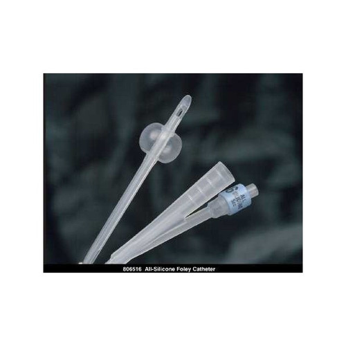 Foley Catheter Bardia 2-Way Standard Tip 5 cc Balloon 18 Fr. Silicone 806518 Case of 12