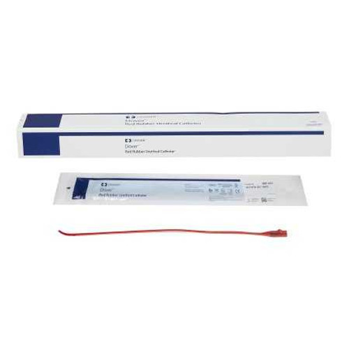 Urethral Catheter Dover Coude Tip Hydrophilic Coated Red Rubber 14 Fr. 12 Inch 8403 Box/12 8403 KENDALL HEALTHCARE PROD INC. 275863_CT