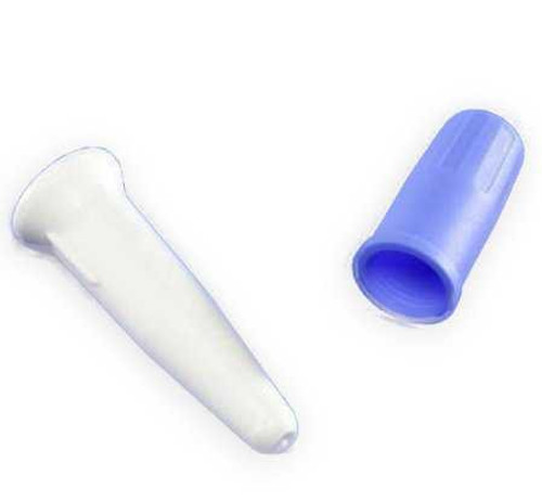 Catheter Plug Curity Sterile White Plug Blue Cap Plastic 1600 Case/50 1600 KENDALL HEALTHCARE PROD INC. 297350_CS