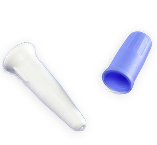 Catheter Plug Curity Sterile, White Plug, Blue Cap, Plastic 1600- Case of 50
