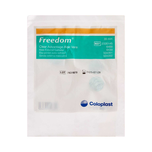 Male External Catheter Freedom Cath Self-Adhesive Strip Latex Small 8000 Box/100 8000 COLOPLAST INCORPORATED 152249_CS