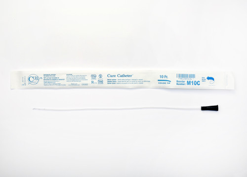 Urethral Catheter Cure Catheter Coude Tip Uncoated PVC 10 Fr. 16 in, M10C Pack of 1