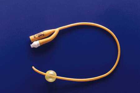 Foley Catheter PureGold 2-Way Coude Tip 5 cc Balloon 20 Fr. PTFE Teflon Coated Latex 318120 Box/10 318120 TELEFLEX MEDICAL 198489_BX