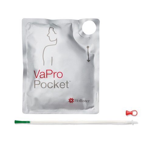 Intermittent Catheter Tray VaPro Plus Pocket Straight Tip 14 Fr. Hydrophilic Coated Phthalates-Free PVC 71144-30 Pack of 1