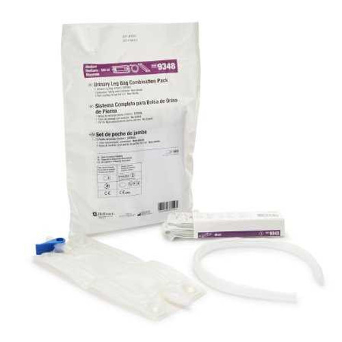 Urinary Leg Bag Anti-Reflux Valve 550 mL Vinyl 9348 Box/12 9348 HOLLISTER, INC. 385928_BX