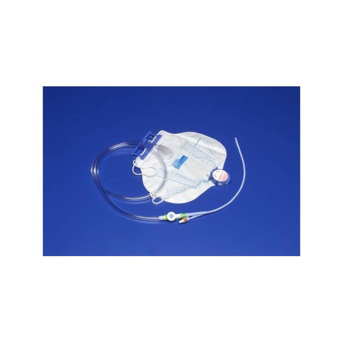 Indwelling Catheter Tray Dover Foley 18 Fr. 5 cc Balloon Silicone 8950 Pack of 1