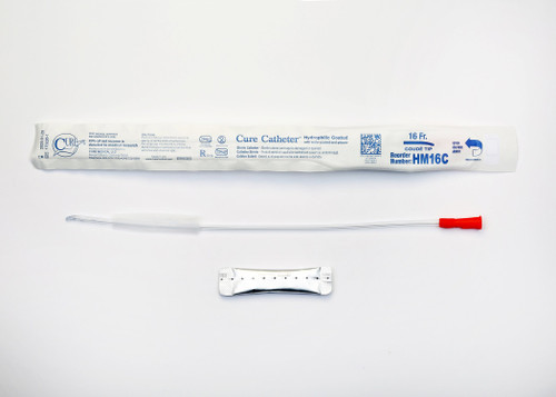 Urethral Catheter Cure Catheter Coude Tip 16 Fr. 16 in, HM16C Box of 30