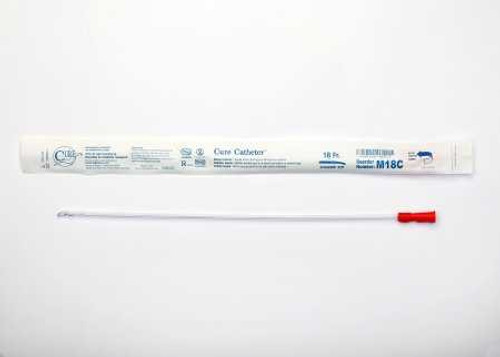 Urethral Catheter Cure Catheter Coude Tip 18 Fr. 16 Inch M18C Box/30 M18C CURE MEDICAL 842541_BX