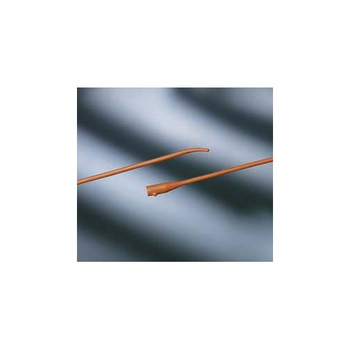 Urethral Catheter Bardia Coude Olive Tip Red Rubber 18 Fr. 16 in, 802518 Pack of 1