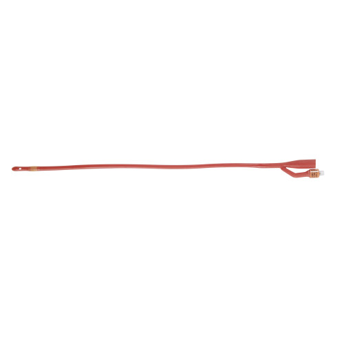 Foley Catheter Bardex Lubricath 2-Way Council Tip 5 cc Balloon 16 Fr. Red Rubber 0196L16 Pack of 1