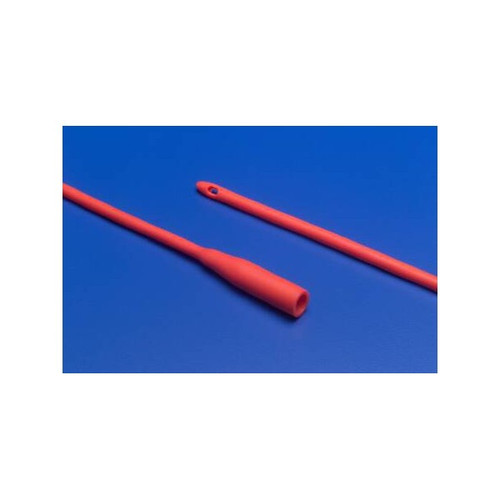 Urethral Catheter Dover Robinson Tip Red Rubber 18 Fr. 16 in, Case of 100