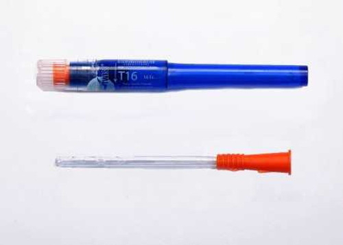 Urethral Catheter Cure Twist® Straight Tip Lubricated PVC 16 Fr. 6 Inch T16 Box of 30 T16 Cure Twist® 1005465_BX