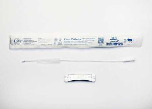 Urethral Catheter Hydrophilic Cure Catheter® Coude Tip Hydrophilic Coated Plastic 12 Fr. 16 Inch HM12C Case of 300 HM12C Hydrophilic Cure Catheter® 961962_CS
