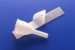 Male External Catheter Golden-Drain Foam Strap Latex Medium A1000M Pack of 1