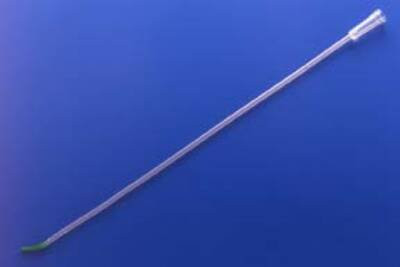Urethral Catheter Tiemann Tip Silicone Coated PVC 12 Fr. 16 in, 221800-000120 Pack of 1
