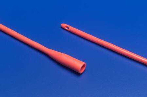 Urethral Catheter Dover Straight Tip Hydrophilic Coated Red Rubber 14 Fr. 12 Inch 8414 Each/1 8414 KENDALL HEALTHCARE PROD INC. 198942_EA