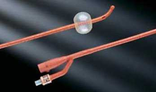 Foley Catheter Bardex® I.C. 2-Way Coude Tip 5 cc Balloon 16 Fr. Red Rubber 0102SI16 Pack of 1 0102SI16 Bardex® I.C. 371601_EA