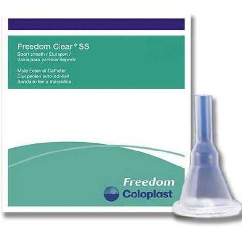 Male External Catheter Freedom Clear SS Self-Adhesive Seal Silicone Intermediate C5310 Box/100 C5310 COLOPLAST INCORPORATED 762998_BX