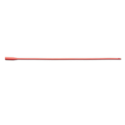 Urethral Catheter Medline Round Tip Red Rubber 15 Fr. 16 Inch DYND13515 Pack of 1