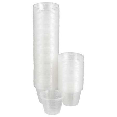 Graduated Medicine Cup McKesson 1 oz. Clear Plastic Disposable 16-9505 Sleeve/100 16-9505 McKesson 188670_SL