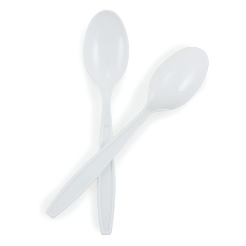 McKesson Spoon Heavy Weight White Polypropylene, 16-4597, Case of 1000