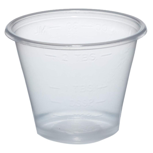 Medegen Medicine Cup 1 oz. Clear Plastic Disposable NonSterile, 02301, Case of 5000