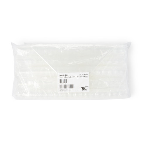 Narrow Medicine Cup 1 oz. Clear Plastic Disposable NonSterile, 5165, Pack of 400