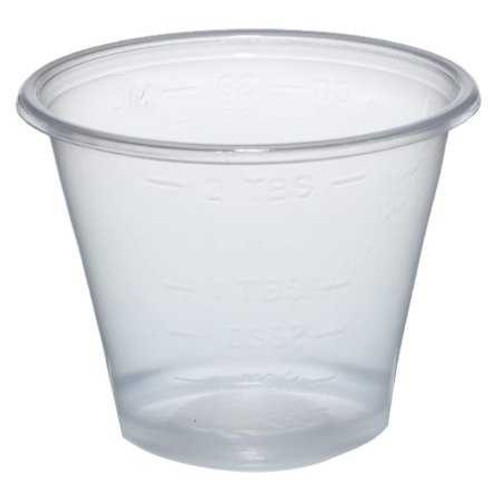 Graduated Medicine Cup 1 oz. Clear Polypropylene Disposable 02301 BG/100 2301 MEDEGEN MEDICAL PRODUCTS LLC 188720_BG