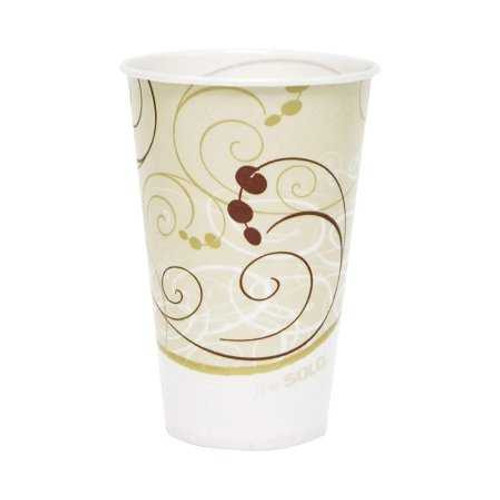 Drinking Cup Solo 12 oz. Symphony Print Wax Coated Paper Disposable R12N-J8000 Case/2000 R12N-J8000 SOLO/SWEETHEART CUP COMPANY 972470_CS