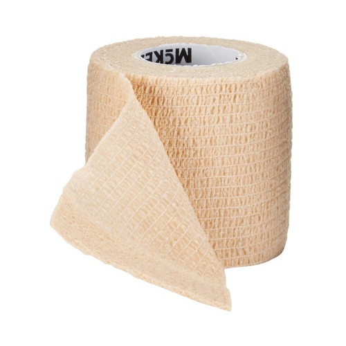 Cohesive Bandage McKesson 2 Inch X 5 Yard Standard Compression Self-adherent Closure Tan NonSterile 16-3202 Pack/1 16-3202 MCK BRAND 464152_PK