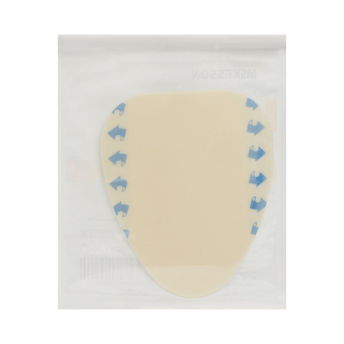 McKesson Thin Hydrocolloid Dressing Film Backing 6 X 7 Inch Sacral Hydrocolloid, 1885, Box of 10