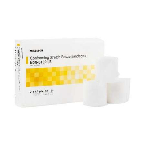 Conforming Bandage McKesson Poly Blend 2 Inch X 4-1/10 Yard Roll NonSterile 16-011 Case/96 16-011 MCK BRAND 993032_CS