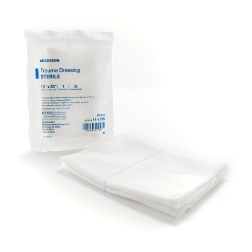 McKesson Trauma Dressing 10 X 30 Inch Sterile 1 per Pack, 16-4255, Case of 50