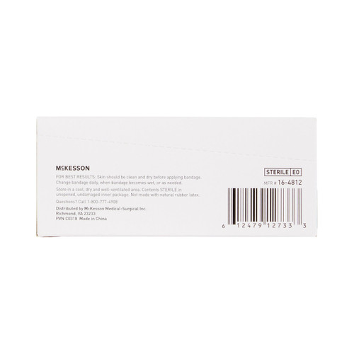 Adhesive Spot Bandage McKesson 1 Inch Fabric Round Tan Sterile 16-4812 Case of 2400 16-4812 McKesson 466870_CS